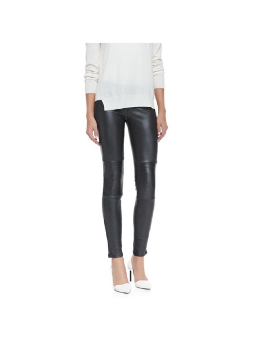 J Brand Black Moto Skinny Pants